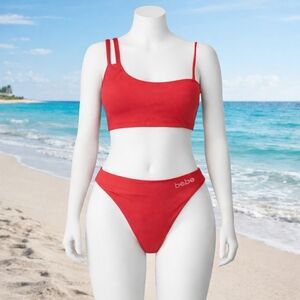 Bebe Women's Red Bikini Set XL (New)